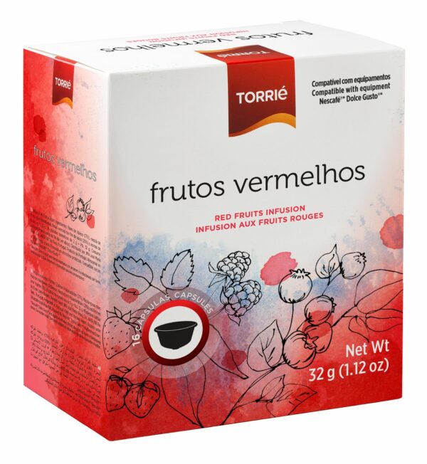 chá frutos vermelhos capsulas